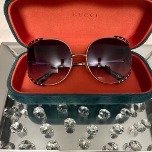 Women's Sunglasses - Black and Gold